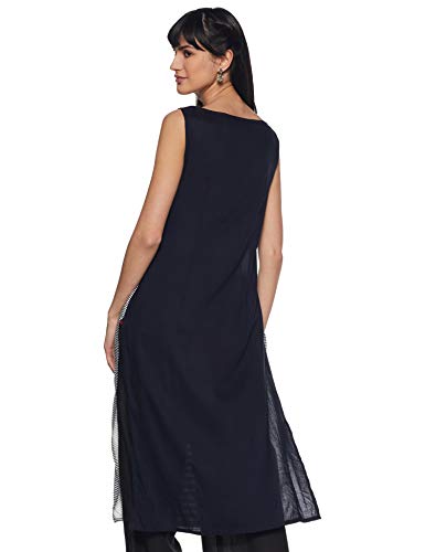 W For Woman Women'S Straight Kurta (16Au15918-57735-12-Blue)