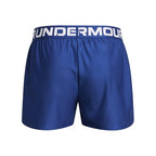 Under Armour Girls' Play Up Solid Shorts, (432) Tech Blue / / White, Small