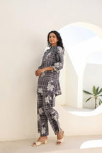 Kalaanj Ethnic Co Ord Set | Casual Wear Pant Top Set | Fancy Co-Ord Set | Full Pair Set | Kurta Sets Kurtis | Kurta Pant Setkals