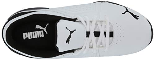 PUMA Men's Pacer 23 Street Viz Runner Wide Sneaker, Black/White, 10.5 Wide US