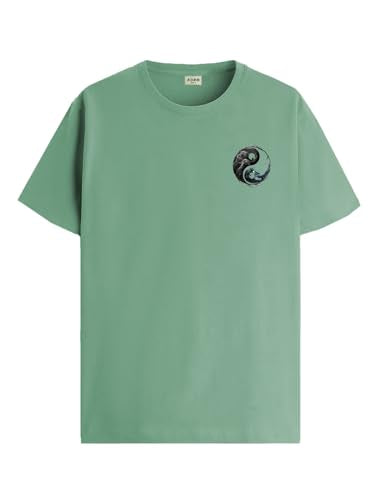 ADRO T-Shirts for MenChest Printed T-Shirt for MenCotton Tshirt for Men|RN24-STICK-YONG-PT-XL Pista