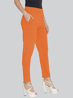 Lyra Cotton Strech Pencil Pant For Women | Mid-Waist | Fashionwear