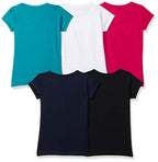 T2F Girls Cotton Regular Fit T-Shirt(Pack of 5)