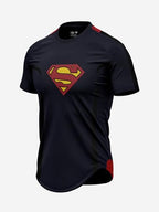The Souled Store Official Superman : Son Of Krypton Printed Regular Fit Cotton Short Sleeve Round Neck Drop Cut T-Shirts For Men