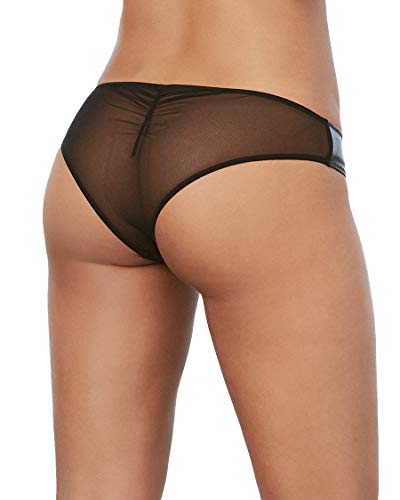 DG Faux-leather Cheeky Panty Black S
