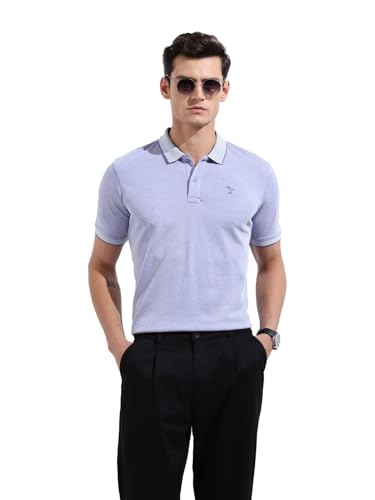 The Indian Garage Co Mens Regular Fit Textured Neck Half Sleeves Sweater