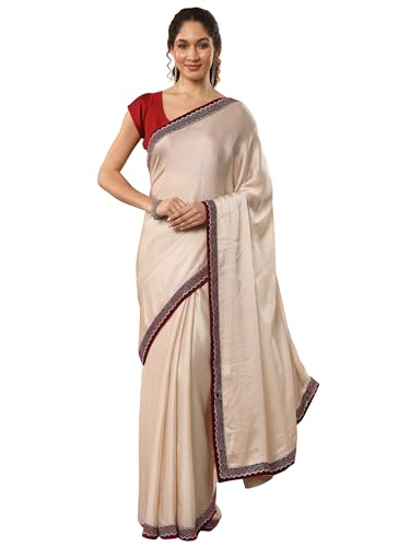 Libas Embellished Chiffon Saree For Women (94120P)