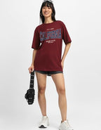 Juneberry Pack Of 2, 100% Pure Cotton, Round Neck, Oversized, Loose, Baggy Fit, Drop Shoulder, Graphic Printed, Half Sleeve T-Sh