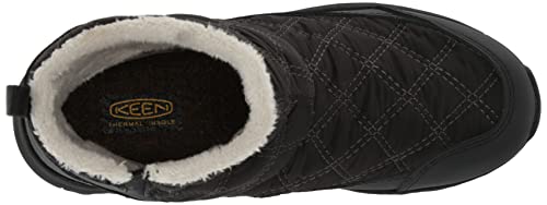 KEEN Women's Terradora 2 Wintry Pull On Insulated Waterproof Snow Boot, Black/Black, 9.5