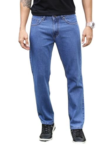 Thomas Scott MenS Mid-Rise Clean Look Relaxed Fit Jeans (Tsj-211_Lightblue, 36)