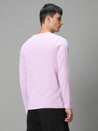 Bewakoof MenS Solid Regular Fit T-Shirt_584356_Purple_M