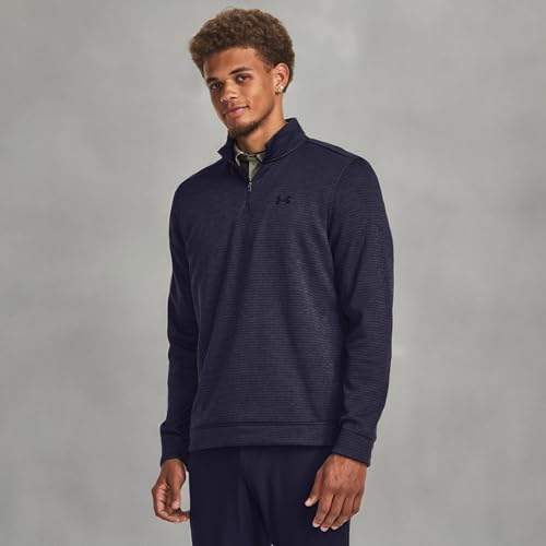 Under Armour Mens Storm SweaterFleece Quarter Zip, (410) Midnight Navy / / Midnight Navy, Medium
