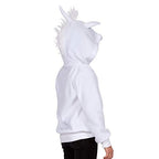 RG Costumes 40580-S UNA The Unicorn Hoodie Costume, White, Child Small