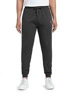 XYXX Mens Cotton Modal Joggers - Relaxed Fit, Antimicrobial, High Stretch, Sweat Absorbent Solid Ace Loungewear with Zippered P