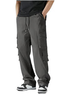 Indoprimo Men Cargo || Men Cargo Pants || Men Cargo Pants Cotton || Cargos For Men || Men Cargo Trouser (In, Alpha, L, Darkgrey)
