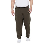 Bigbanana Plus Size MenS Regular Fit Solid Trackpant (Studd, Olive, 5Xl)