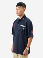 The Souled Store Solids: White Men And Boys Short Sleeve Regular Fit Cotton Blend Mandarin Polos