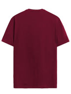ADRO Mens Graphic Printed 100% Cotton T-Shirt - Regular Fit, Printed T-Shirts for Men (RN24-RAC-MR_Maroon_M)