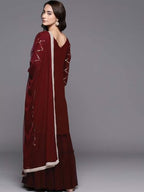 Fashion Basket Georgette Kurta Plazzo Set For Women