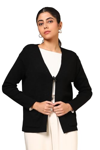 Soch Women Acrylic Solid Cardigan