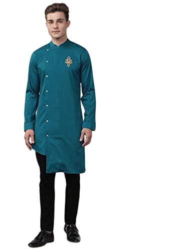 The Indian Garage Co Mens Cotton Slim Kurta