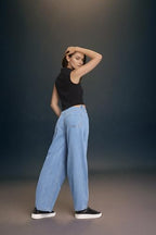 Inkd WomenS Baggy Jeans (Inkss25Wjn-608_Sky Why