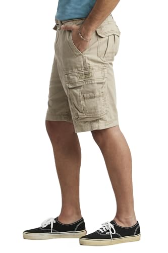 Unionbay Men's Survivor Belted Cargo Short, Desert, 36