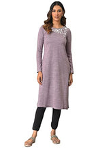 W For Woman Women'S Crepe Regular Kurta (22Now18636-214477_Sweet Lilac