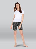 Lyra Pure Cotton Printed Night Shorts For Women