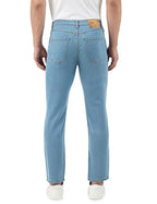 INKD Mens Contrast Stitch Stretchable Regular Fit Jeans