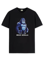 ADRO T Shirts for Boys & Girls || Gorilla Printed T-Shirt || Ages 3-14 || 100% Cotton Round Neck Tshirt for Boys & Girls||KRN-GO