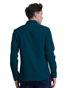 I Enterprise Mens Spread Collar Long Sleeve Multicolor Solid Regular Shirt Slim Fit Office Wear ShirtS For Men | Textured Long