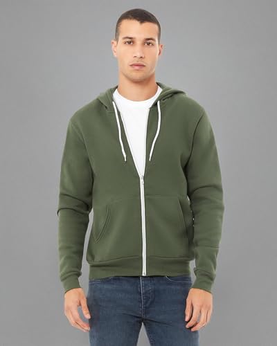 Unisex Sponge Fleece Full-Zip Hooded Sweatshirt - ASPHALT - 2XL(D0102H7WM92)