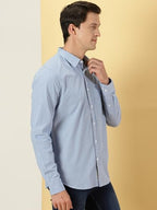 Thomas Scott Stripes Long Sleeve Casual Shirt with Spread Coller Shirts for Mens