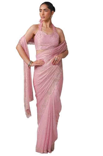 Soch Women Fendy Chiffon Embellished Saree with Work