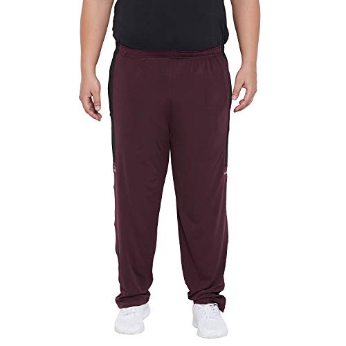 Bigbanana Plus Size MenS Regular Fit Trackpant (Belper,Maroon,5Xl)