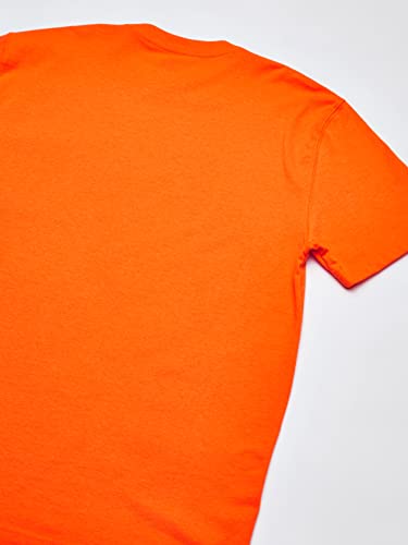 Dickies Men's Big & Tall Heavyweight Crew Neck Short Sleeve Tee Big, Bright Orange, XX-Large Tall