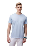 Bewakoof American Pima Mens Solid Regular Fit T-Shirt_555448_Blue_M