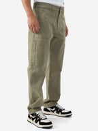 The Souled Store Solids: Light Olive Straight Fit Cotton Blend Cargo Jeans For Men And Boys - Effortless Utility And Style Combi