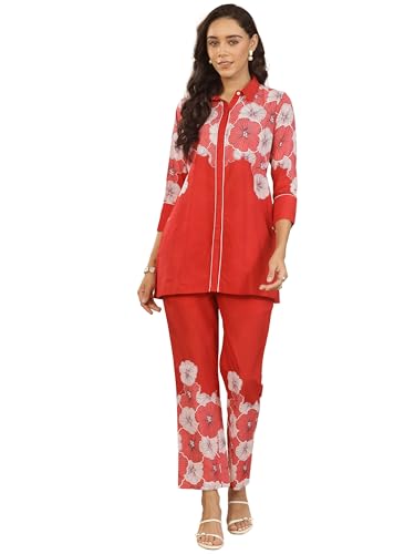 Libas Printed Cotton Blend Co-Ords Set For Women (401337L)