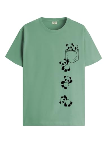 ADRO Regular Fit Tshirt for Men | Printed T Shirt for Men | 100% Cotton T-Shirt |Printed T Shirt | T-Shirts | Rn24-Poc-Pt-M Pist