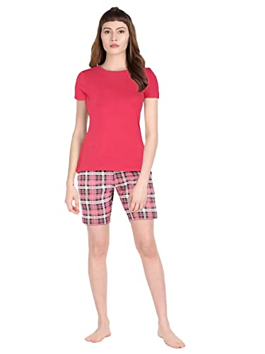 Lyra Pure Cotton Printed Night Shorts For Women