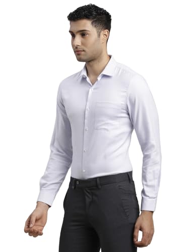 Turtle Men 100% Cotton Slim Fit Light Blue Formal Shirt