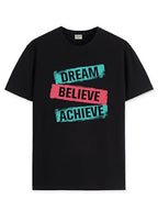 ADRO Men's Solid Regular Fit T-Shirt (RN24-DBA-BL_Black
