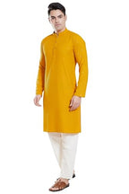 Divisive MenS Sequince Embroidered Cotton Blend Only Slim Fit Kurta (Dkrt135_Xxxl_Yellow)