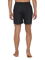 Xyxx MenS Super Combed Cotton Checkmate Boxer Shorts Elasticated Waist, Drawstring | Loungewear For Men Pack Of 2 (L; Jet Black