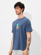 The Souled Store Official Minions Originals: I Love Gru Men And Boys Short Sleeve Round Neck Graphic Printed Regular Fit Cotton