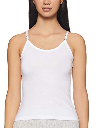 Rupa Softline Solid Regular Fit Women Super Combed Cotton Adjustable Spaghetti Strap Top, Under-Shirt,Stretchable and Body-Huggi
