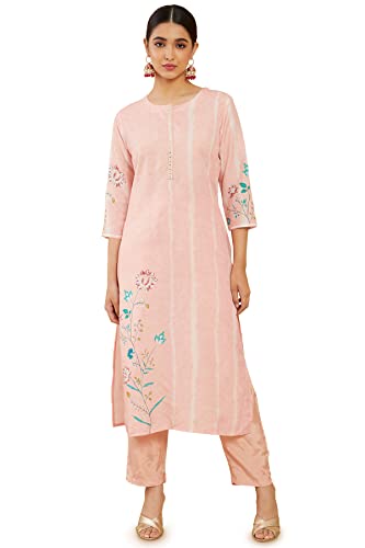 Soch Women Pink Crepe Digital Print Kurta Set