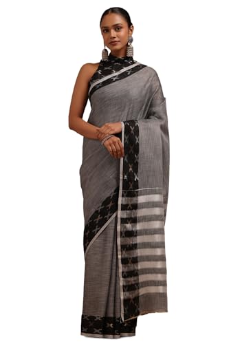 Soch Women Linen Solid Saree